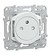 SCHNEIDER ELECTRIC - Prise double affleurante avec terre 16A Blanc - Odace - Schneider - vignette