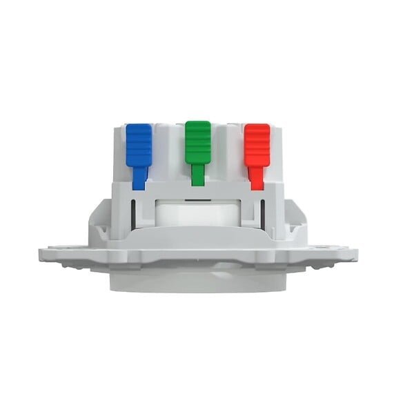 SCHNEIDER ELECTRIC - Prise double affleurante avec terre 16A Blanc - Odace - Schneider - large