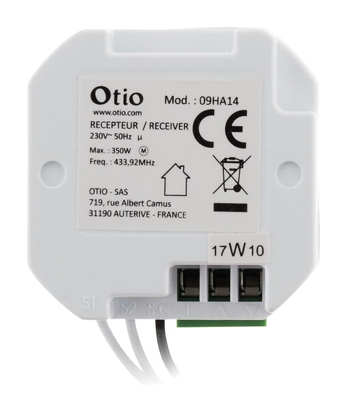 OTIO - Lot de 2 modules récepteur encastrables pour volets roulants - Otio - large