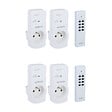 ZENITECH - Lot de 4 prises 10A 2P+T télécommandées - Zenitech - vignette