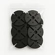 MCCOVER - Cale amortisseur anti bruit 97 mm par 50 pcs pour plot McCover Noir - vignette