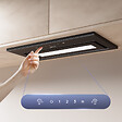 CIARRA - CIARRA Hotte Encastrable 52cm Groupe Filtrant 450m3/h 3 vitesses tactile et geste commande recyclage ou évacuation CD5931BK - vignette
