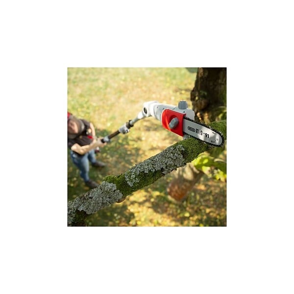 IKRA - Elagueur sur perche 20V Télescopique jusqu'à 4m - Elagueuse Guide Oregon 20cm- Inclus Batterie lithium 2.0Ah+ Chargeur IKRA - large