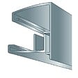 MCCOVER - Profil et capot vissables de bordure couverture polycarbonate Aluminium, ep.10/16/32 mm, L.3,5 m - vignette