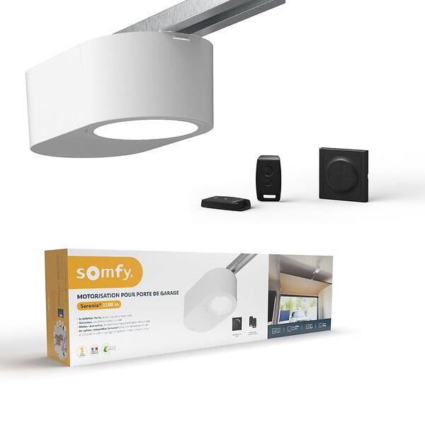 SOMFY - Motorisation de garage SERENIA IO 1100 - Courroie - 100 W - large