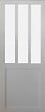 GD MENUISERIES - Porte Coulissante Atelier Blanc vitre depoli H204 x L83 cm - vignette