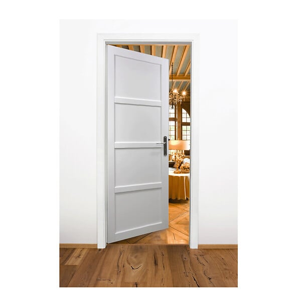 GD MENUISERIES - Bloc Porte Tamera Blanc H204 x L73 cm Côte Tableau P.Gauche - large