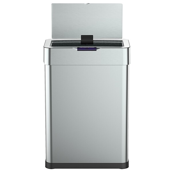 KITCHEN MOVE - Poubelle automatique inox DAYTONA argent 60L - large