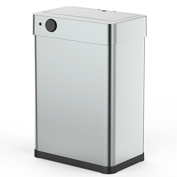KITCHEN MOVE - Poubelle automatique inox DAYTONA argent 60L - large