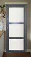 GD MENUISERIES - Bloc Porte Blakeria Gris Anthr Vitrée H204 x L73 cm Côte Tableau P.Droit - vignette
