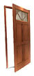 GD MENUISERIES - Porte d'entrée Bois Vitrée Ferji, H215 x L90 cm Côte Tableau p.Gauche (Poignée, Barillet ref 010403FP) - vignette