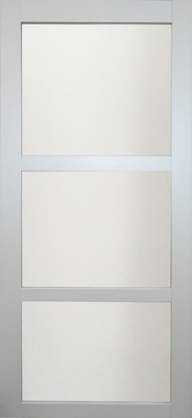 GD MENUISERIES - Porte Coulissante Greyria Gris 3 Panneaux Gris Clair H204 x L83 cm - large
