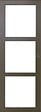 GD MENUISERIES - Porte Coulissante Gris Taupe RAL 7006 Vitrage transparent H204 x L73 cm - vignette