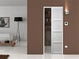 GD MENUISERIES - Porte Coulissante Tamera blanc 4 panneaux H204 x L73 cm, Galandage, kit finition - vignette