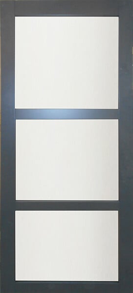 GD MENUISERIES - Porte Coulissante Blakeria Gris Anthr Vitrée H204 x L83 cm - large