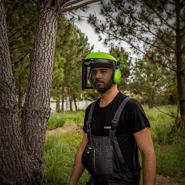 VITO - Casque de protection antibruit + Visière Ventilée Protection faciale et auditive VITO - large
