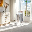 VOUNOT - Porte serviettes sur pied autoportant 3 niveaux blanc - vignette
