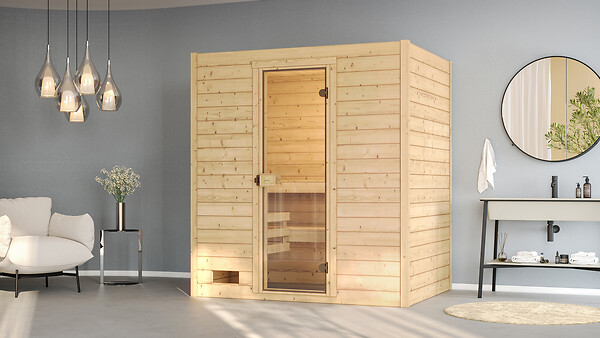 WEKA - Sauna d'intérieur bois VALIDA 2 GT - L.189xH.203.4xP.139cm - large