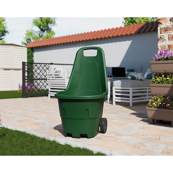 INTEC - Chariot de jardin 43L Polyvalent Chariot à bûches Transport 2 Roues robustes Charge max 60 kg Intec - large