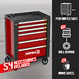 MOVITOOLS - Servante d atelier 6 tiroirs + 54 accessoires - vignette