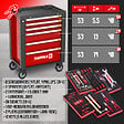 MOVITOOLS - Servante d atelier 6 tiroirs + 54 accessoires - vignette