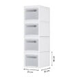 SECURY-T - Boite rangement plastique - Empilables - Avec couvercles  - Blanc - vignette