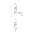 SECURY-T - Poignées de porte fer forgé COQ vieil argent 330X36 mm Trou de clé L - vignette