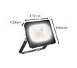 VOLTMAN - Projecteur extérieur avec télécommande IP65 (1200lm 6500K A++) - Noire - Voltman - vignette