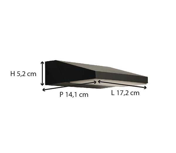 VOLTMAN - Applique extérieure filaire IP65 (1200lm 3000K 180°) - Noire - Voltman - large