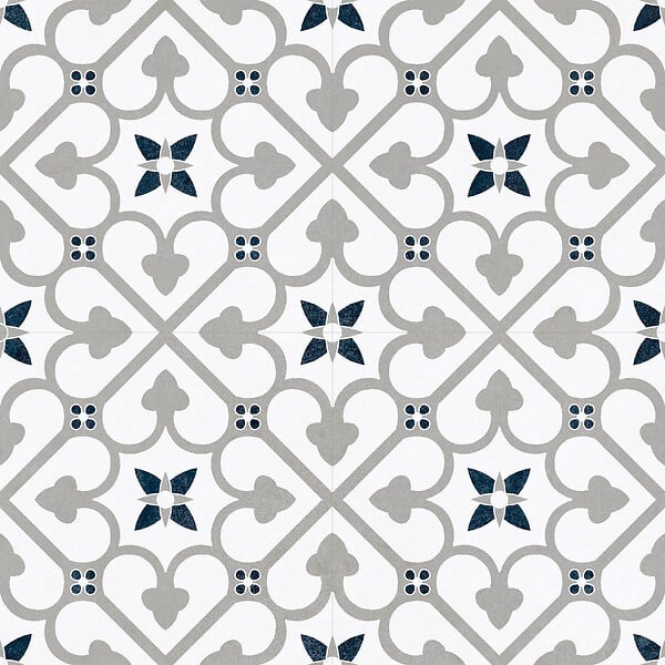 CERAM - Carreau de grès cérame Brighton Grey - Gris - 45x45cm - large
