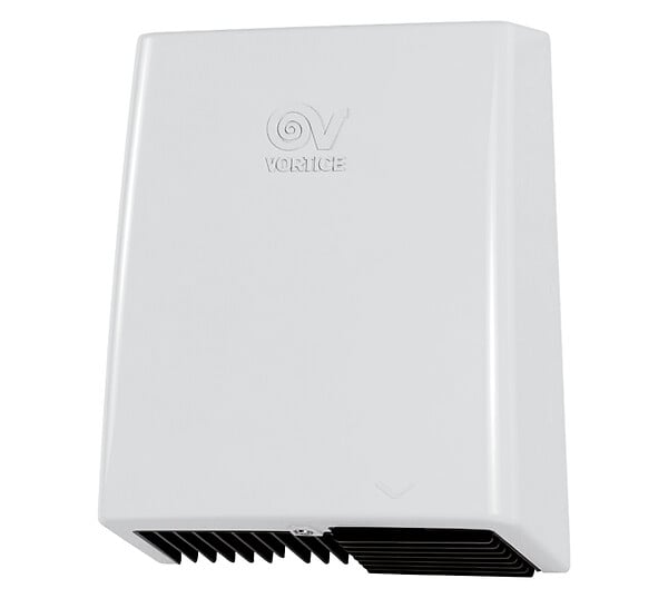 VORTICE - Sèche-mains automatique en résine thermodurcissable 2000 W 170 m3/h avec filtre anti-poussière Optimal Dry Vortice - large