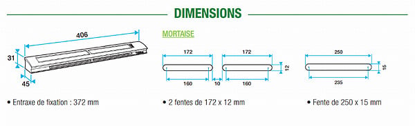 ALDES - Entrée dair hygroréglable EHB2 644 m3h 37 dB  Noir - large