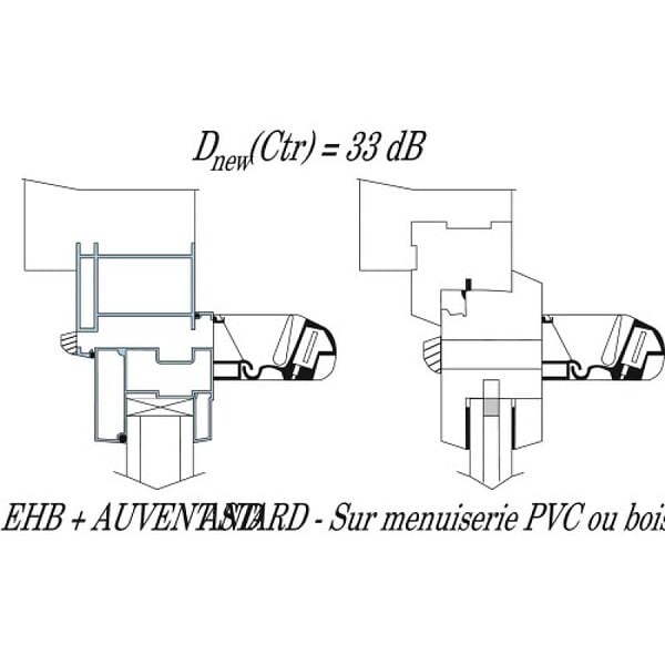 ALDES - Kit de grille hygroréglable EHB 6-45 - large