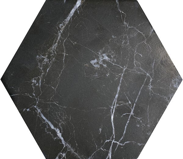 CERAM INDUSTRIE - Carrelage sol et mur Marquina Black - 0.92m²/bte - 20x24cm - large