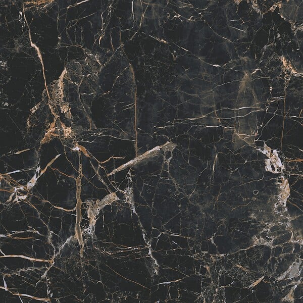 CERAM INDUSTRIE - Carrelage grès cérame Marquina Gold - Poli - L.59.7xl.59.7cm - large