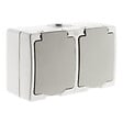 ZENITECH - Lot de 5 doubles prises 2P+T saillie + raccordement rapide - Zenitech - vignette