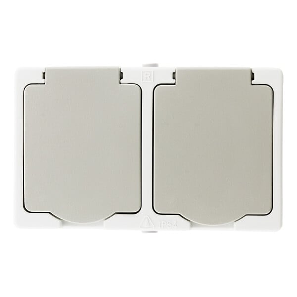 ZENITECH - Lot de 5 doubles prises 2P+T saillie + raccordement rapide - Zenitech - large