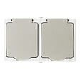 ZENITECH - Lot de 5 doubles prises 2P+T saillie + raccordement rapide - Zenitech - vignette