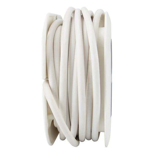 ZENITECH - Enrouleur domestique 3 prises Schuko + 2 USB 2,4A 7m - Blanc - Zenitech - large