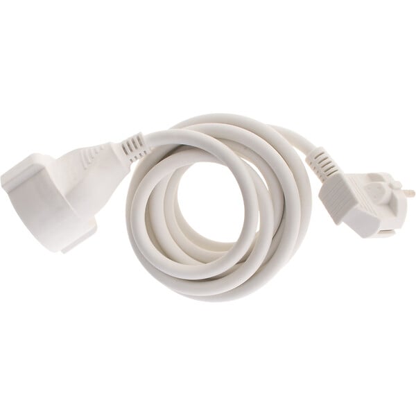 ZENITECH - Rallonge Schuko HO5VV-F 3G1,5mm² 2m - blanc - Zenitech - large