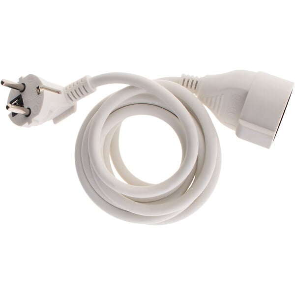 ZENITECH - Rallonge Schuko HO5VV-F 3G1,5mm² 2m - blanc - Zenitech - large