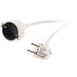 ZENITECH - Rallonge Schuko HO5VV-F 3G1,5mm² 2m - blanc - Zenitech - vignette