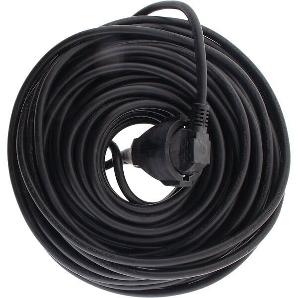 ZENITECH - Rallonge Schuko H05VV-F 3G1,5mm² - 25m - noir - Zenitech - large