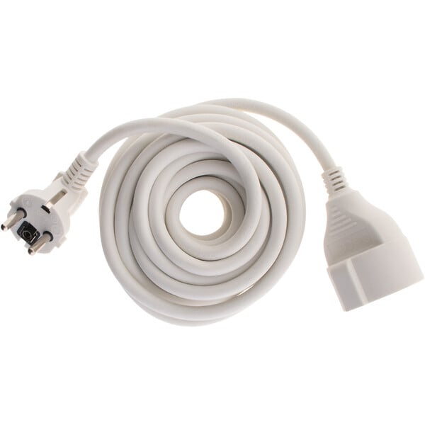 ZENITECH - Rallonge Schuko HO5VV-F 3G1,5mm² 5m - blanc - Zenitech - large