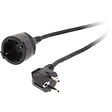 ZENITECH - Rallonge Schuko HO5VV-F 3G1,5mm² 2m - noir - Zenitech - vignette