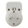 ZENITECH - Prise Schuko 16A + interrupteur - Blanc - Zenitech - vignette
