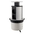 OTIO - Multiprise encastrable cuisine 4 prises Schuko 16A - Blanc/Noir - Zenitech - vignette
