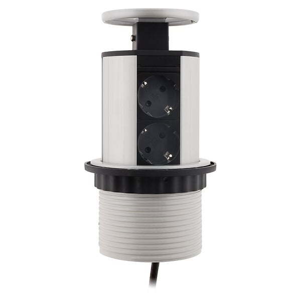 OTIO - Multiprise encastrable cuisine 4 prises Schuko 16A - Blanc/Noir - Zenitech - large