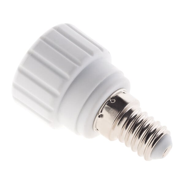 ZENITECH - Adaptateur de douille E14 vers GU10 à visser - ignifuge - Blanc - Zenitech - large