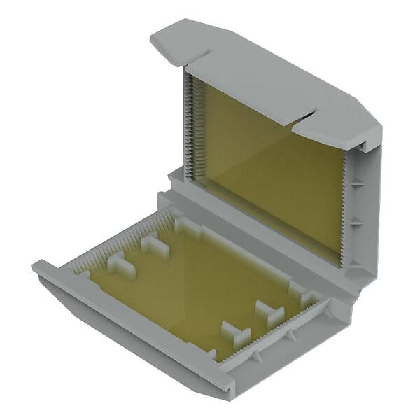 WAGO - Gelbox Wago pour conducteurs - Sans bornes de raccordement - Connexion traversante - Taille 2 - Gris - large